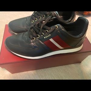 Bally sneakers black calf skin